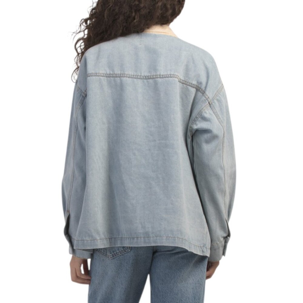 CALI1850 Maxi Denim Coat - Picture 2 of 3